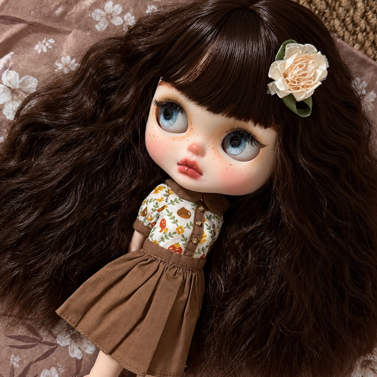 Customized Blythe Doll Full Set – Handmade Doll with Wig, Outfit &19-Joint Body