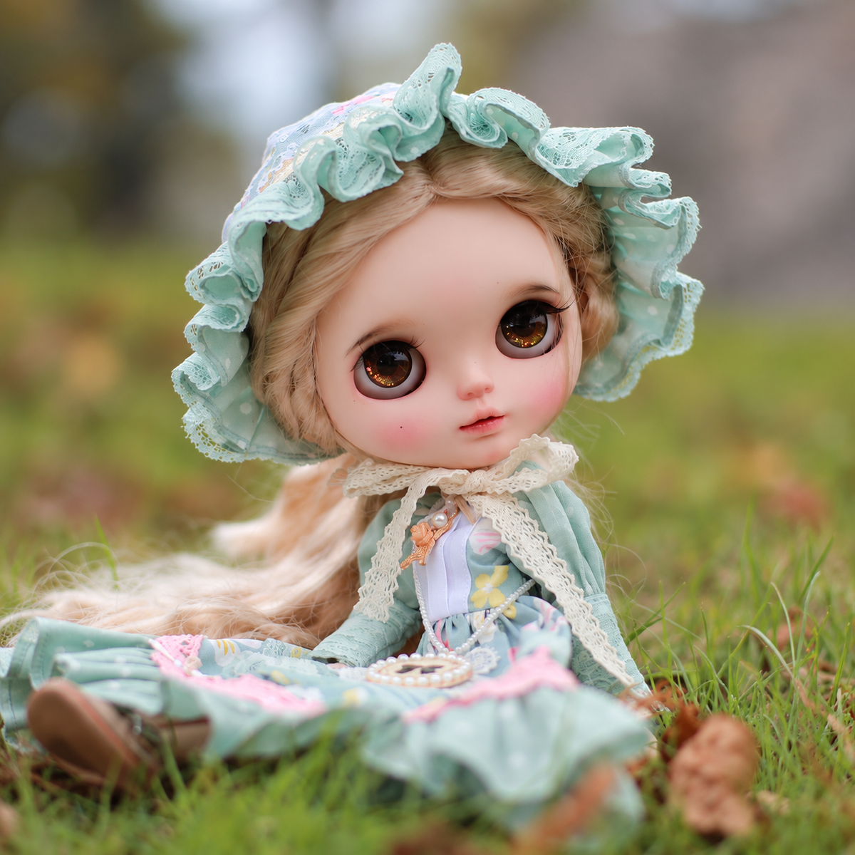 Blythe Doll Dress 2 Piece Set for OB22 OB24 – Handmade Doll Clothes Outfit