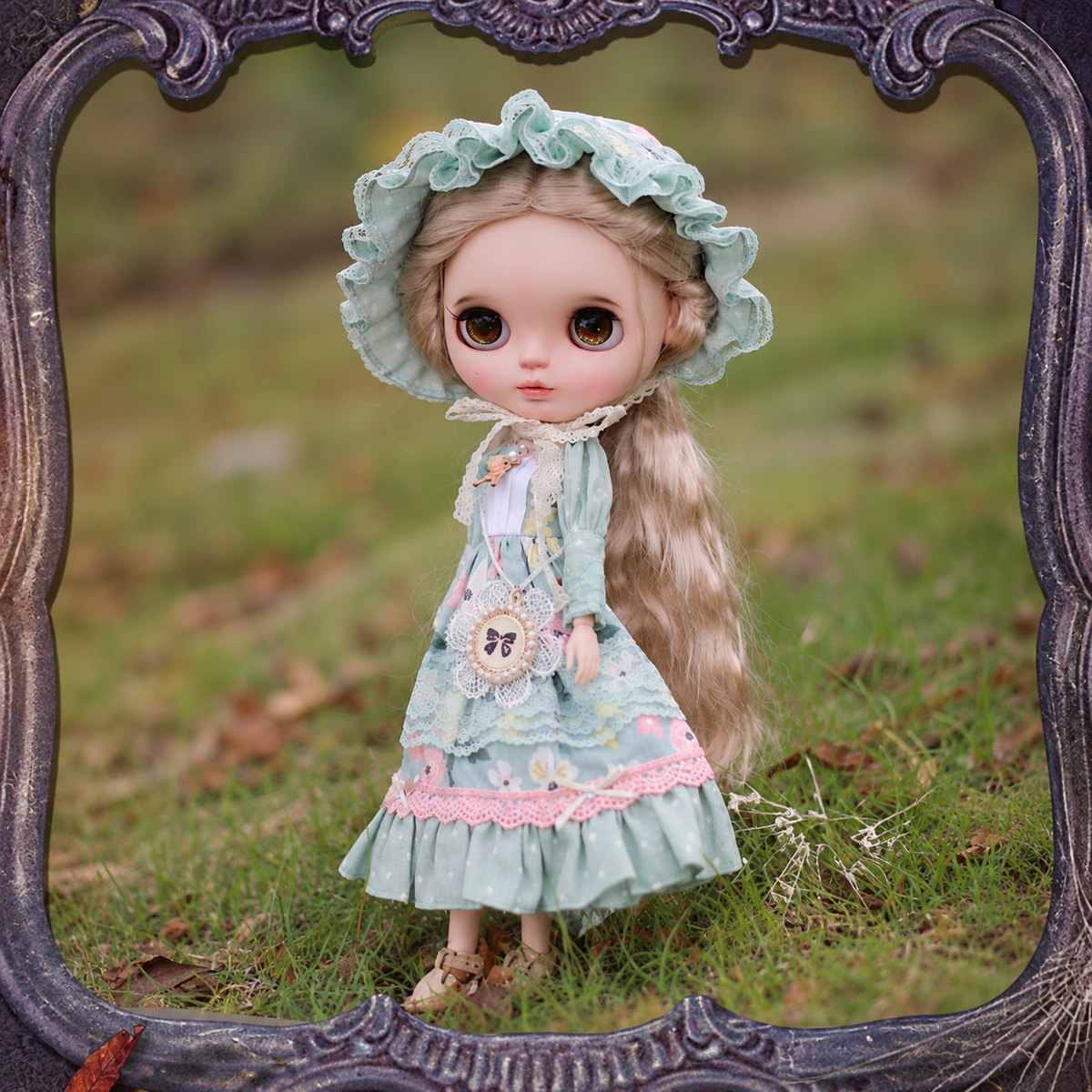Blythe Doll Dress 2 Piece Set for OB22 OB24 – Handmade Doll Clothes Outfit