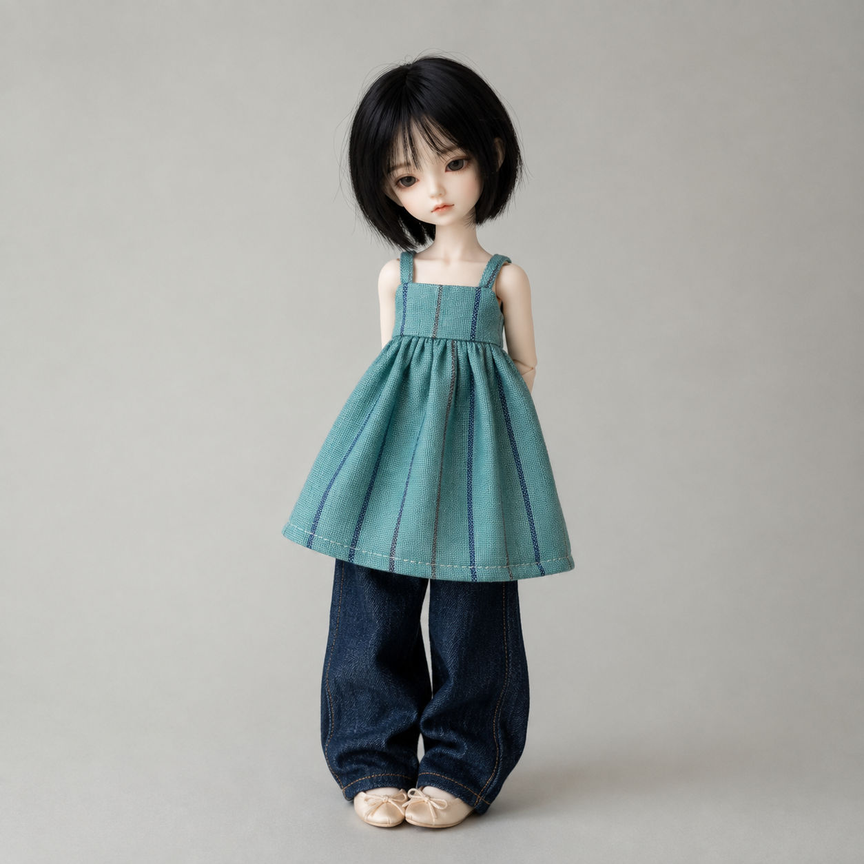Cotton Linen Doll Top for Blythe OB22 OB24 Azone 1/6 Dolls