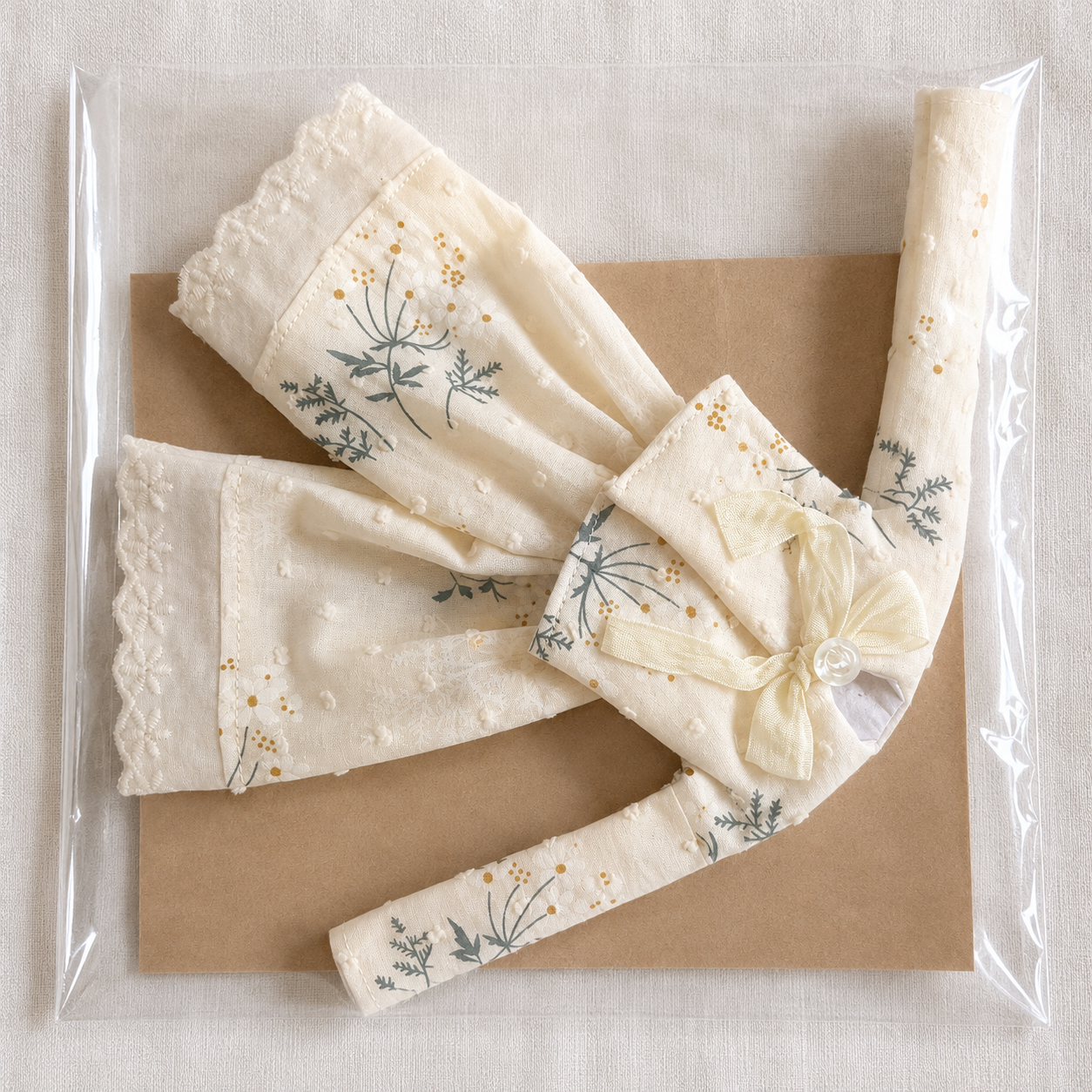 Printed Cotton Lace Doll Outfit for Blythe OB22 OB24 Azone