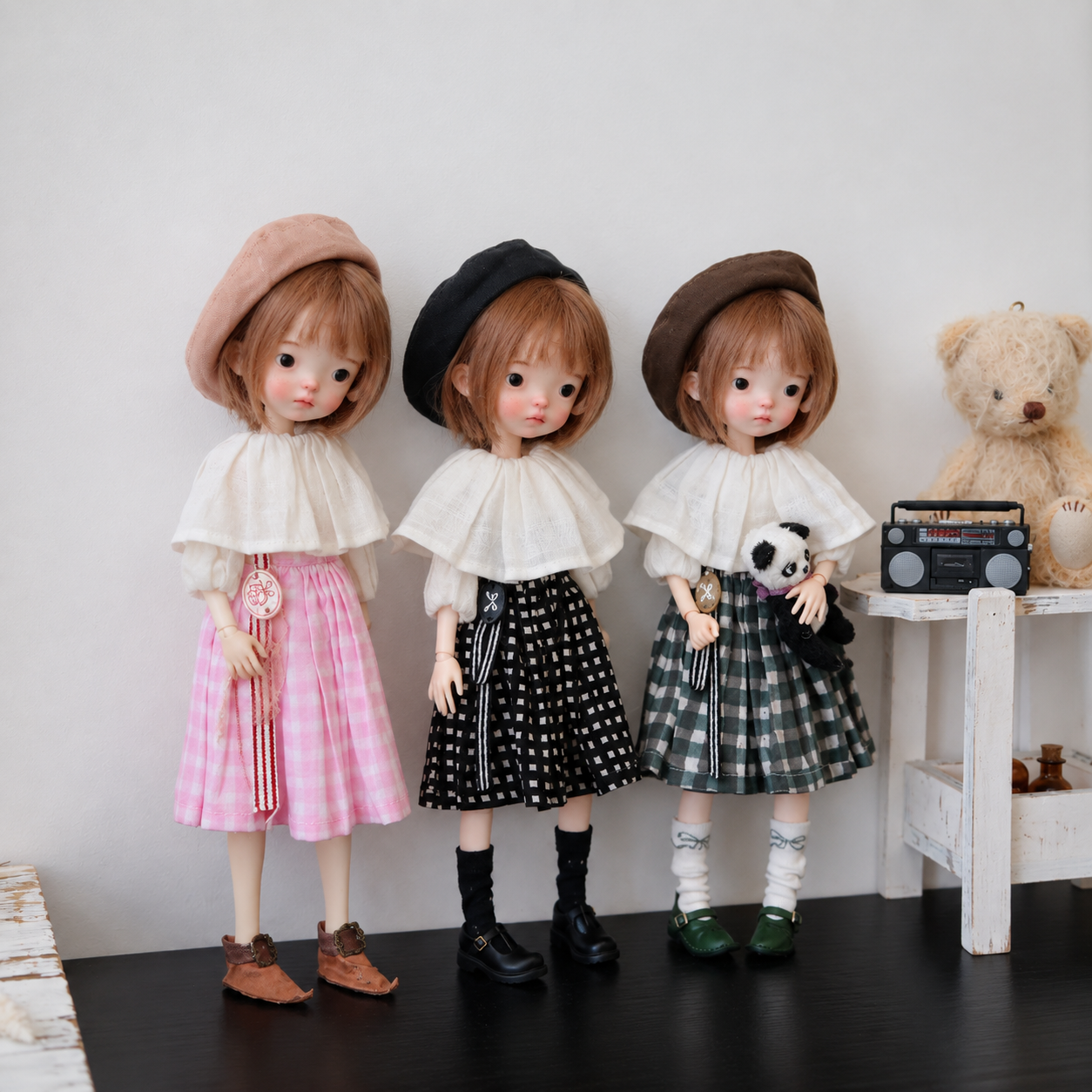 Linen Doll Clothes Set for Blythe OB22 OB24 – Casual Top & Pants Outfit