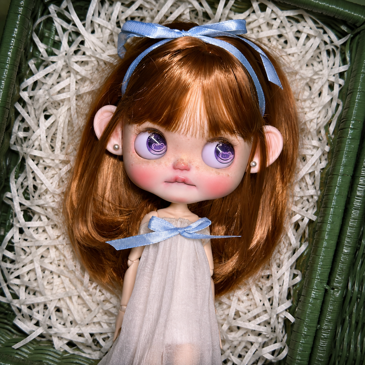 Customized Blythe Doll Full Set – Handmade Doll with Wig, Outfit & 19-Joint Body