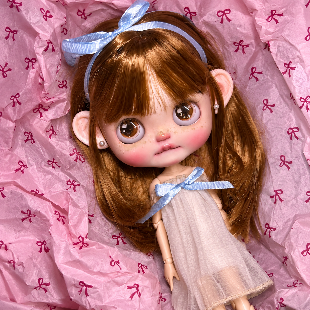 Customized Blythe Doll Full Set – Handmade Doll with Wig, Outfit & 19-Joint Body