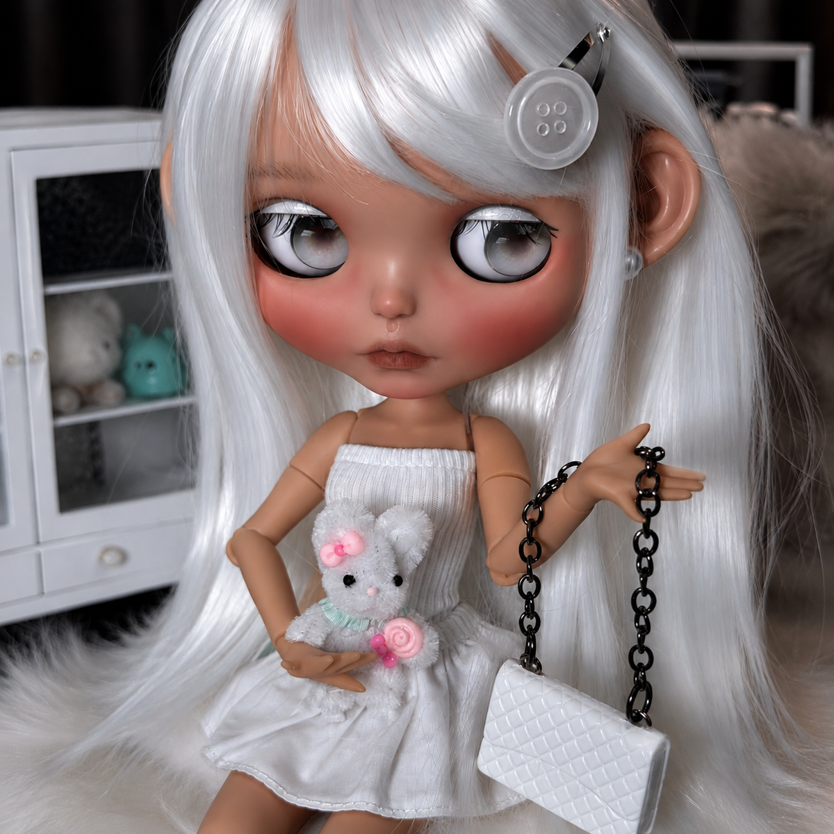 Customized Blythe Doll Full Set – Handmade Doll with Wig, Outfit & 19-Joint Body