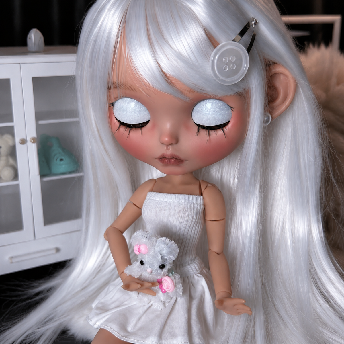 Customized Blythe Doll Full Set – Handmade Doll with Wig, Outfit & 19-Joint Body
