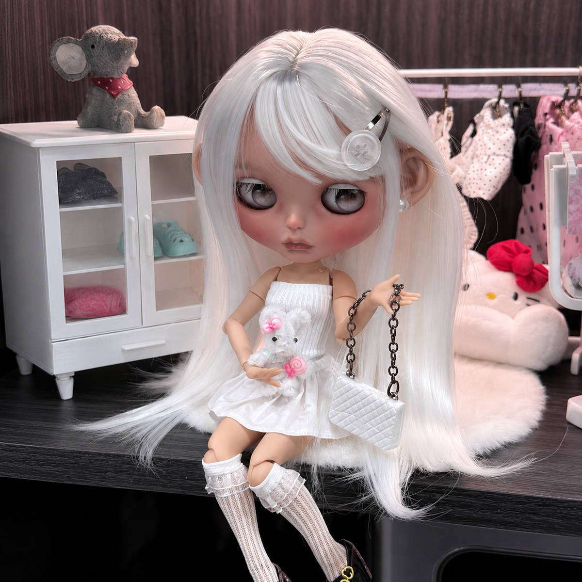 Customized Blythe Doll Full Set – Handmade Doll with Wig, Outfit & 19-Joint Body
