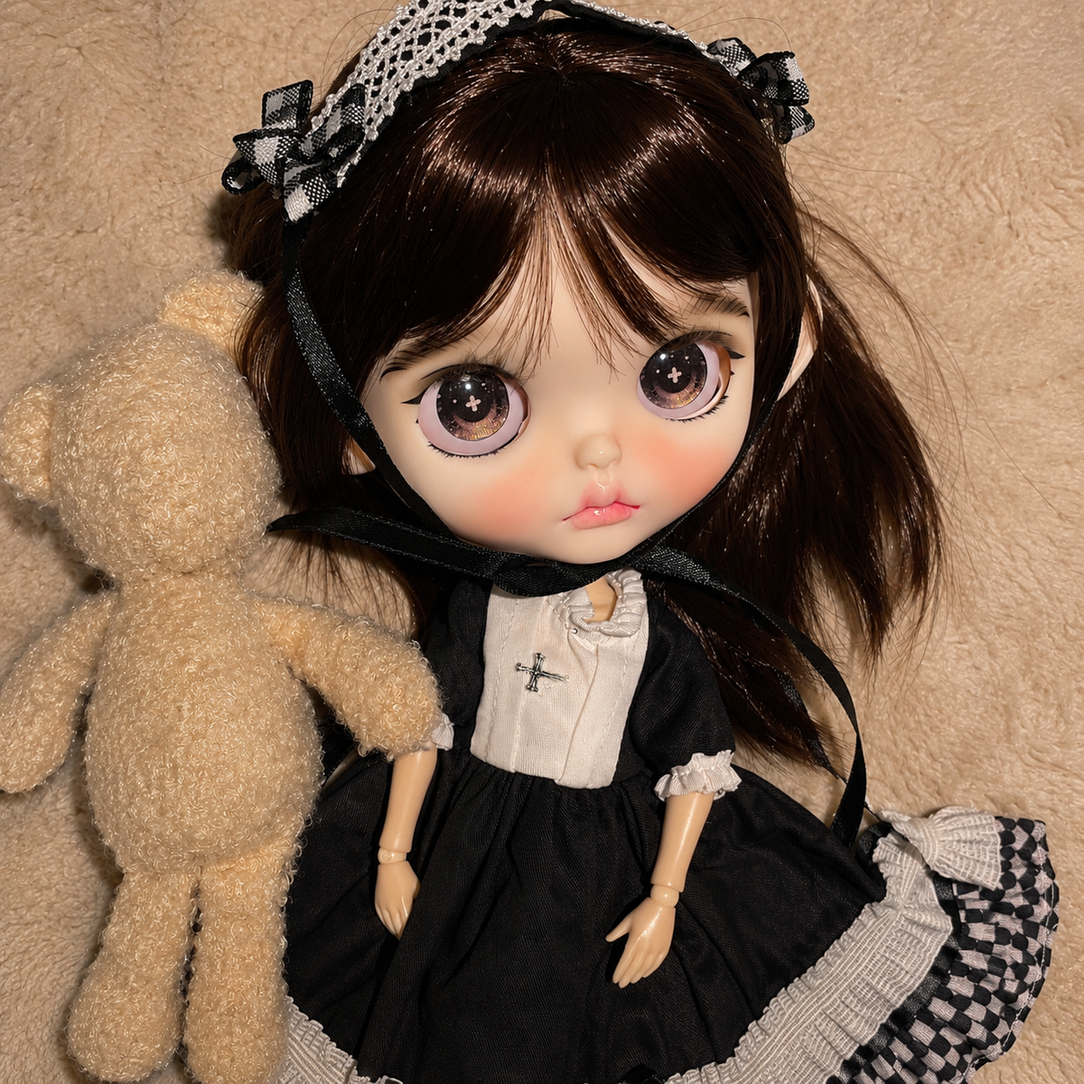 Customized Blythe Doll Full Set – Handmade Doll with Wig, Outfit & 19-Joint Body