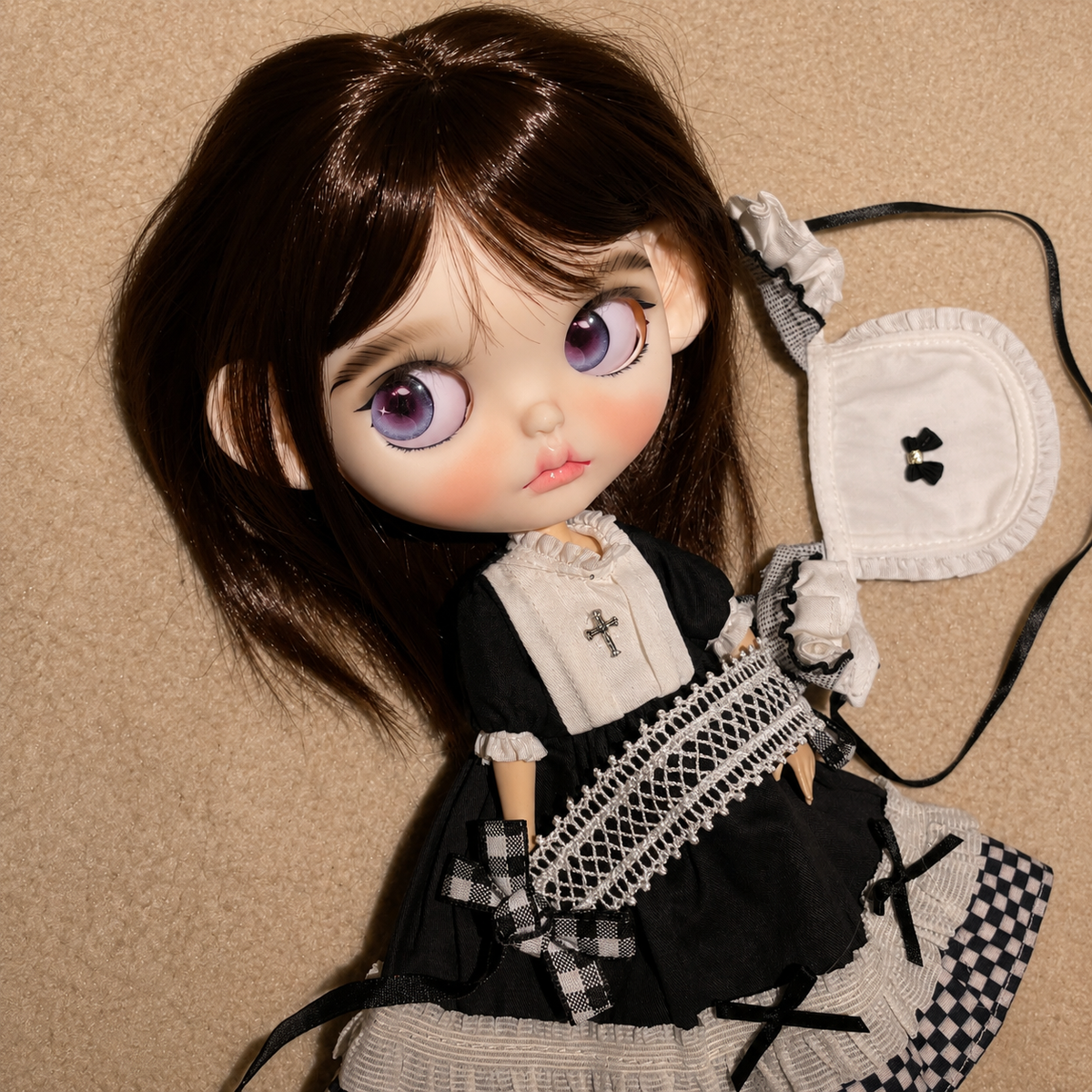 Customized Blythe Doll Full Set – Handmade Doll with Wig, Outfit & 19-Joint Body