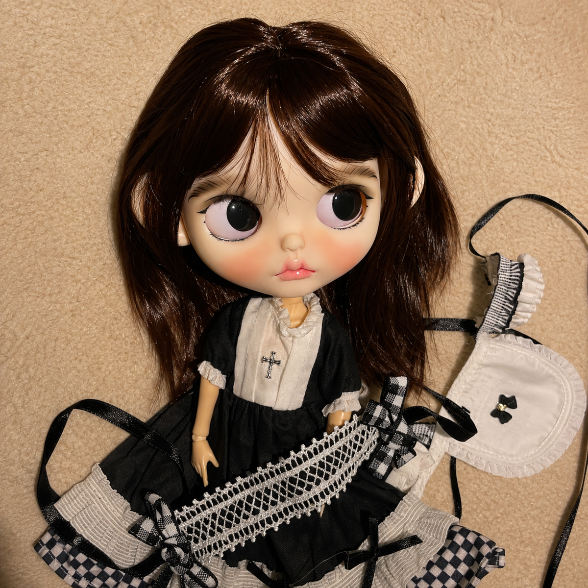 Customized Blythe Doll Full Set – Handmade Doll with Wig, Outfit & 19-Joint Body