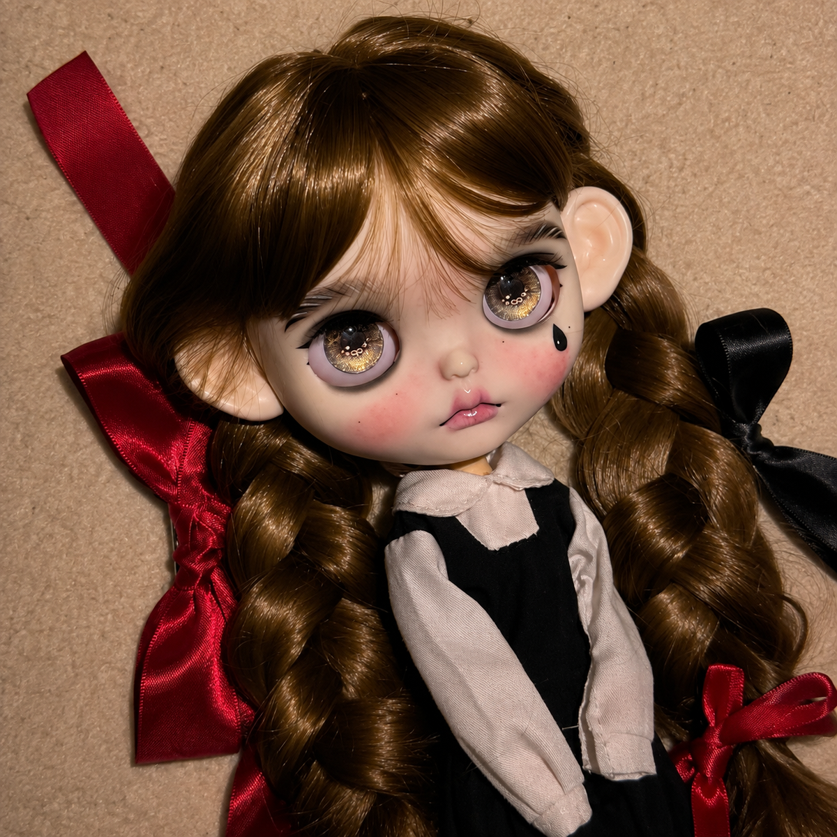 Customized Blythe Doll Full Set – Handmade Doll with Wig, Outfit & 19-Joint Body