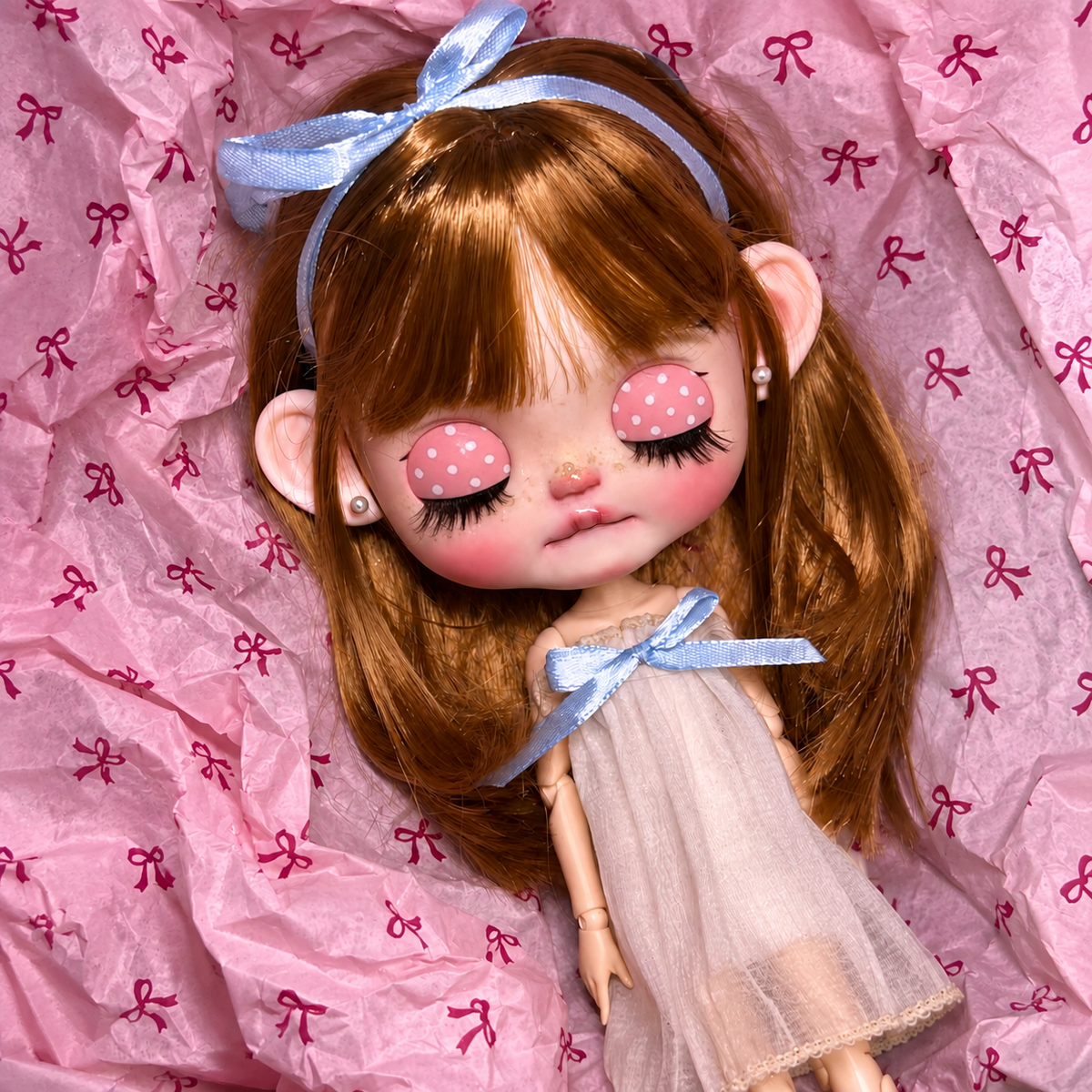 Customized Blythe Doll Full Set – Handmade Doll with Wig, Outfit & 19-Joint Body