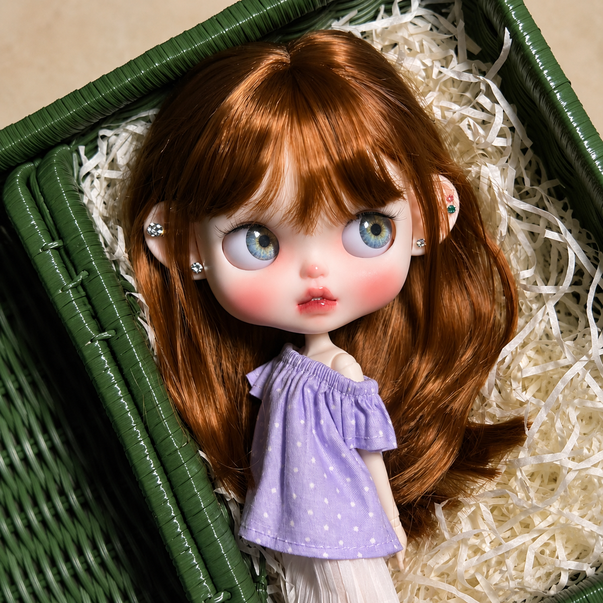 Customized Blythe Doll Full Set – Handmade Doll with Wig, Outfit & 19-Joint Body