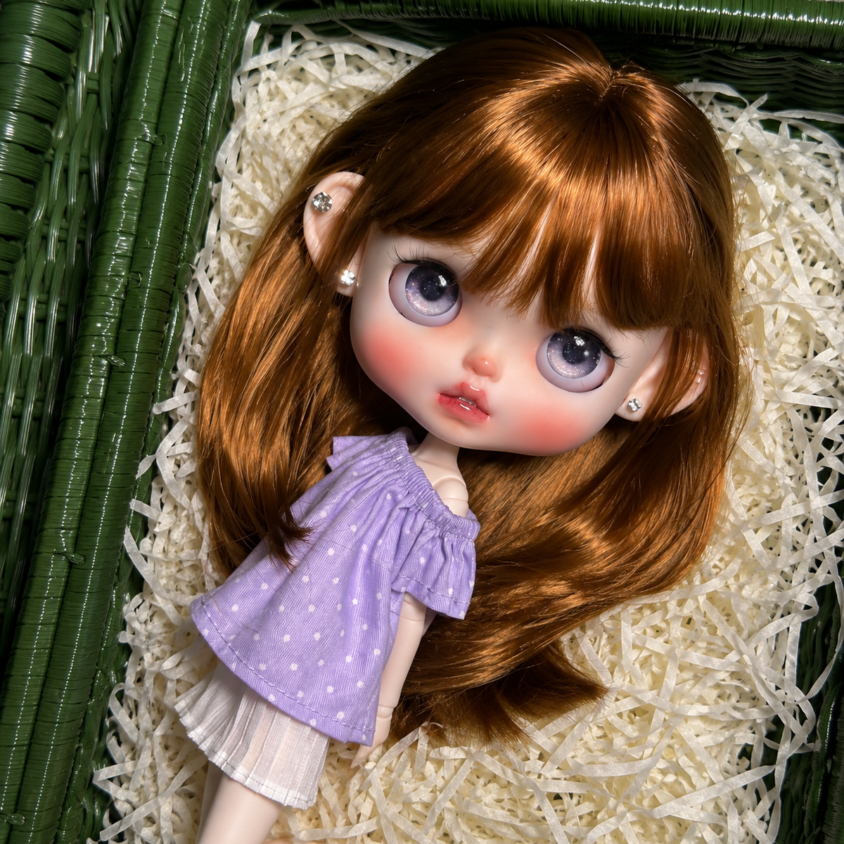 Customized Blythe Doll Full Set – Handmade Doll with Wig, Outfit & 19-Joint Body