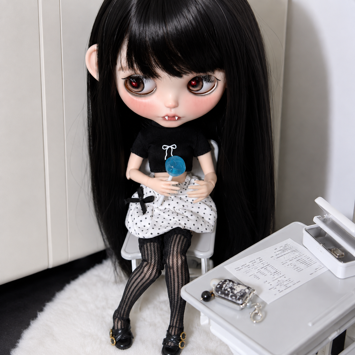 Customized Blythe Doll Full Set – Handmade Doll with Wig, Outfit & 19-Joint Body