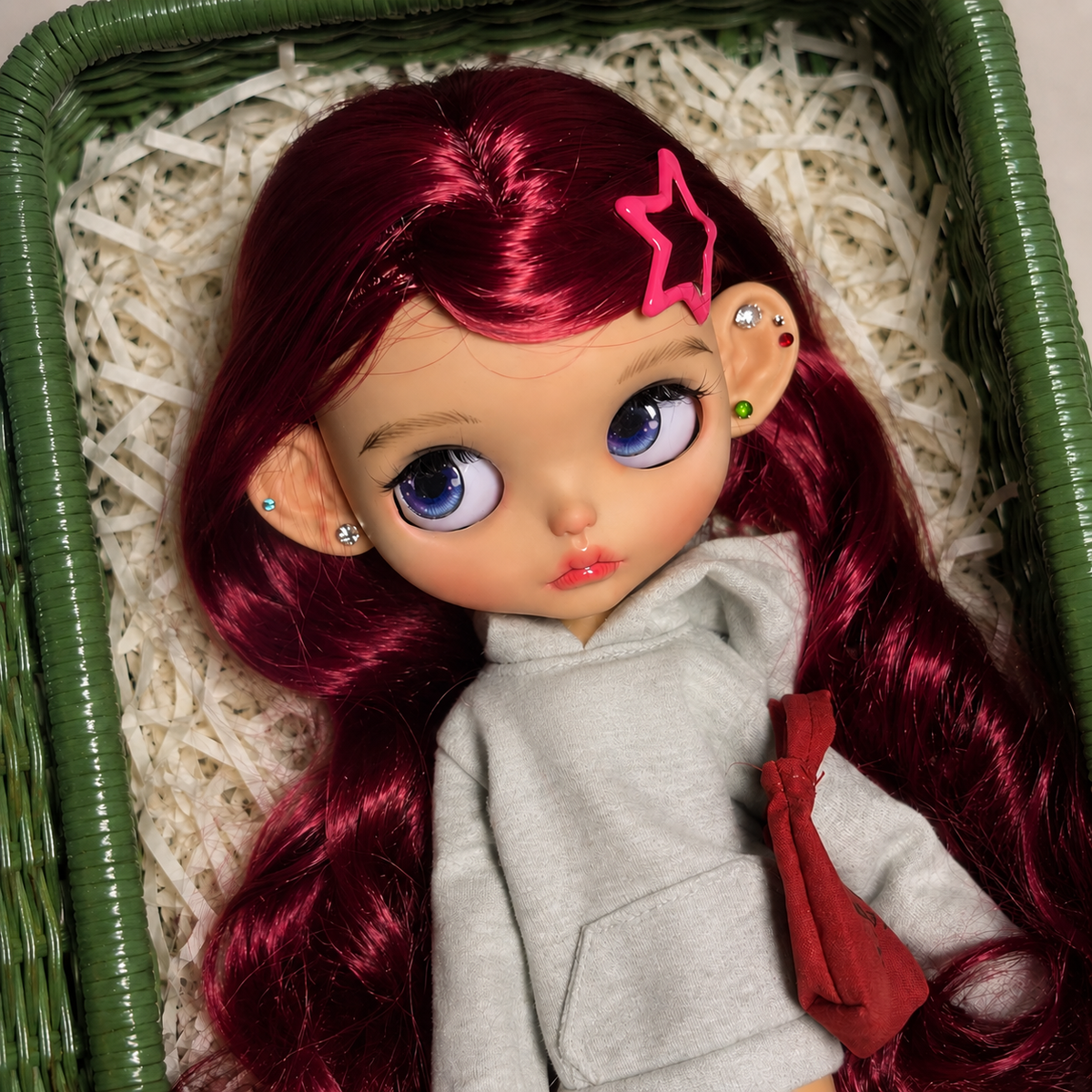 Customized Blythe Doll Full Set – Handmade Doll with Wig, Outfit & 19-Joint Body