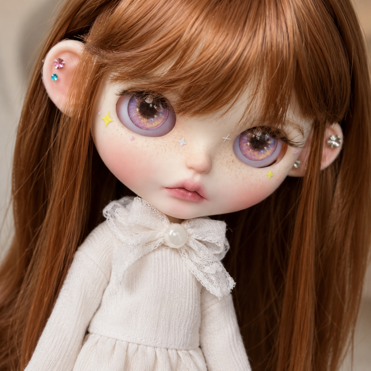 Customized Blythe Doll Full Set – Handmade Doll with Wig, Outfit & 19-Joint Body