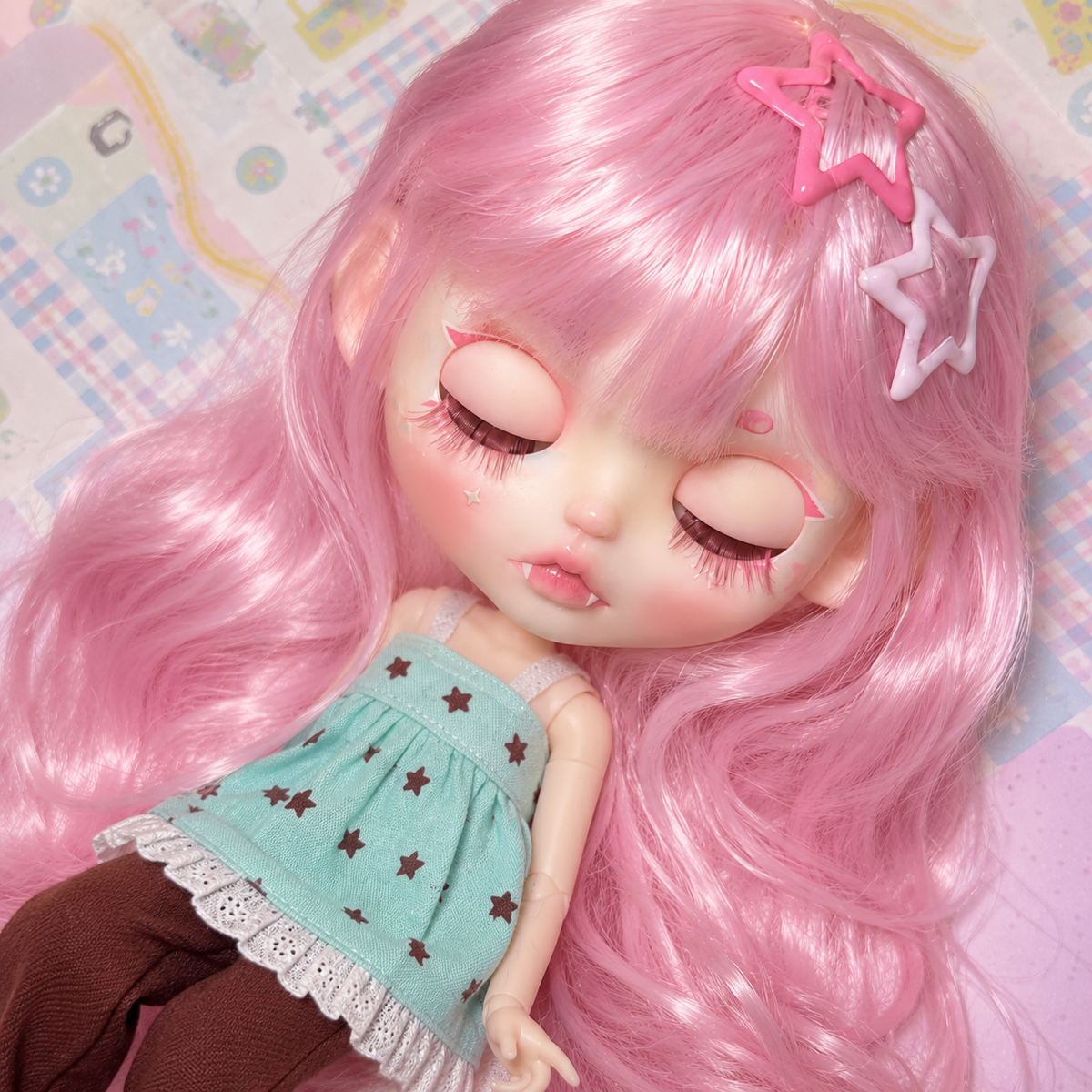 Customized Blythe Doll Full Set – Handmade Doll with Wig, Outfit & 19-Joint Body