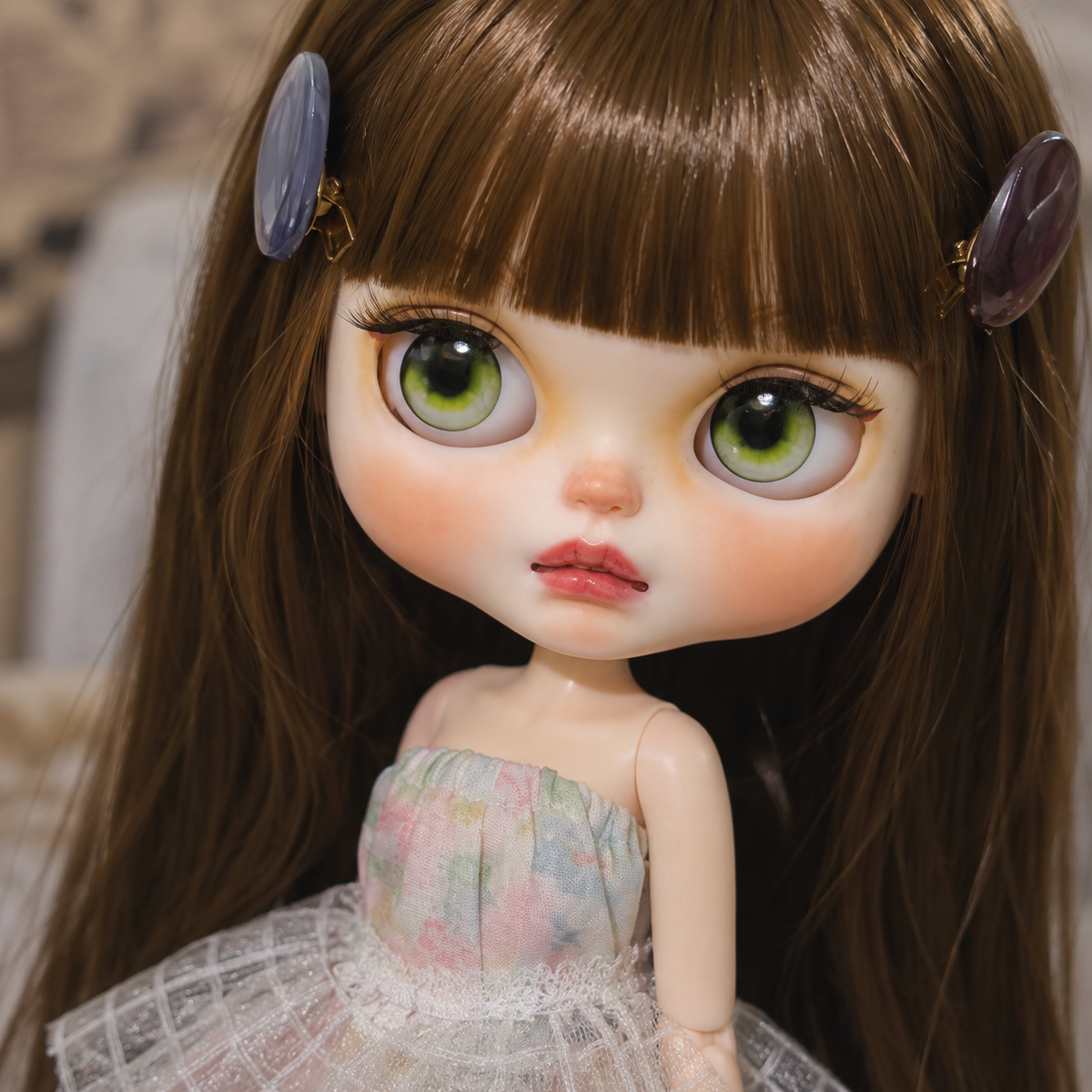 Customized Blythe Doll Full Set – Handmade Doll with Wig, Outfit & 19-Joint Body