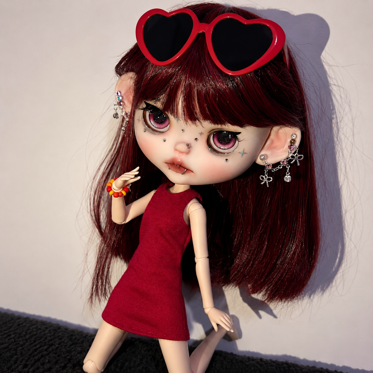 Customized Blythe Doll Full Set – Handmade Doll with Wig, Outfit & 19-Joint Body