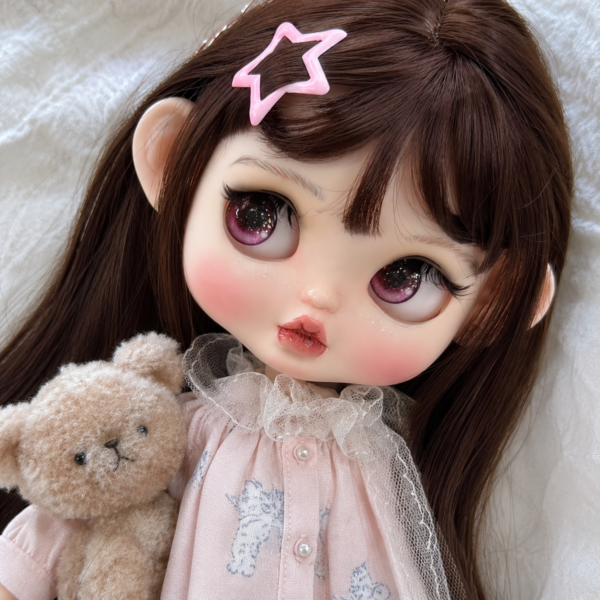 Customized Blythe Doll Full Set – Handmade Doll with Wig, Outfit & 19-Joint Body