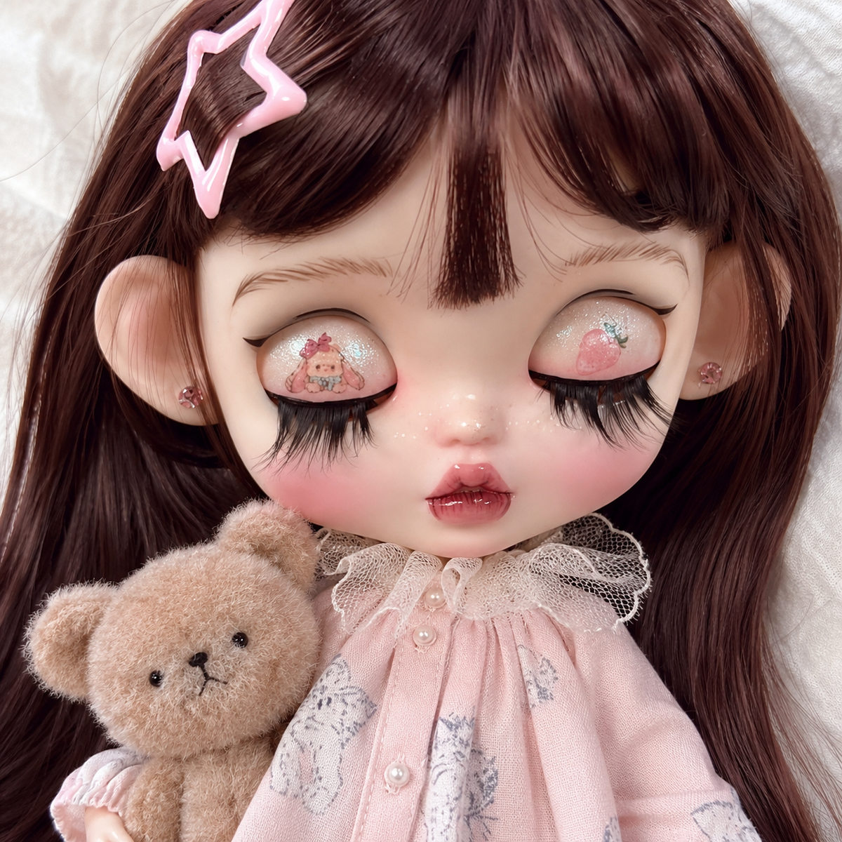 Customized Blythe Doll Full Set – Handmade Doll with Wig, Outfit & 19-Joint Body
