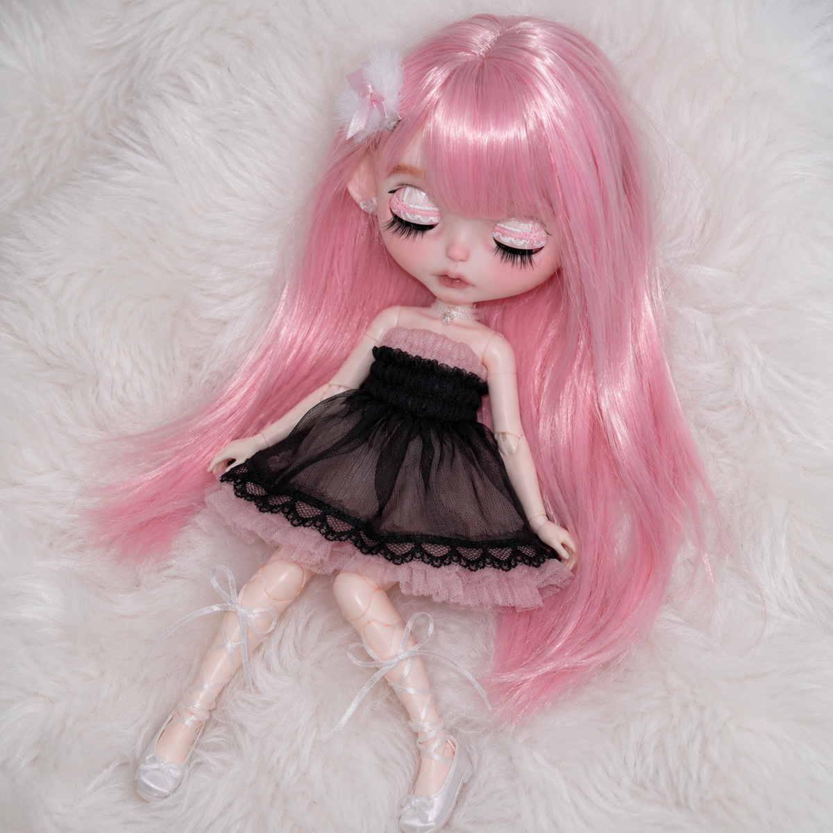 Customized Blythe Doll Full Set – Handmade Doll with Wig, Outfit & 19-Joint Body