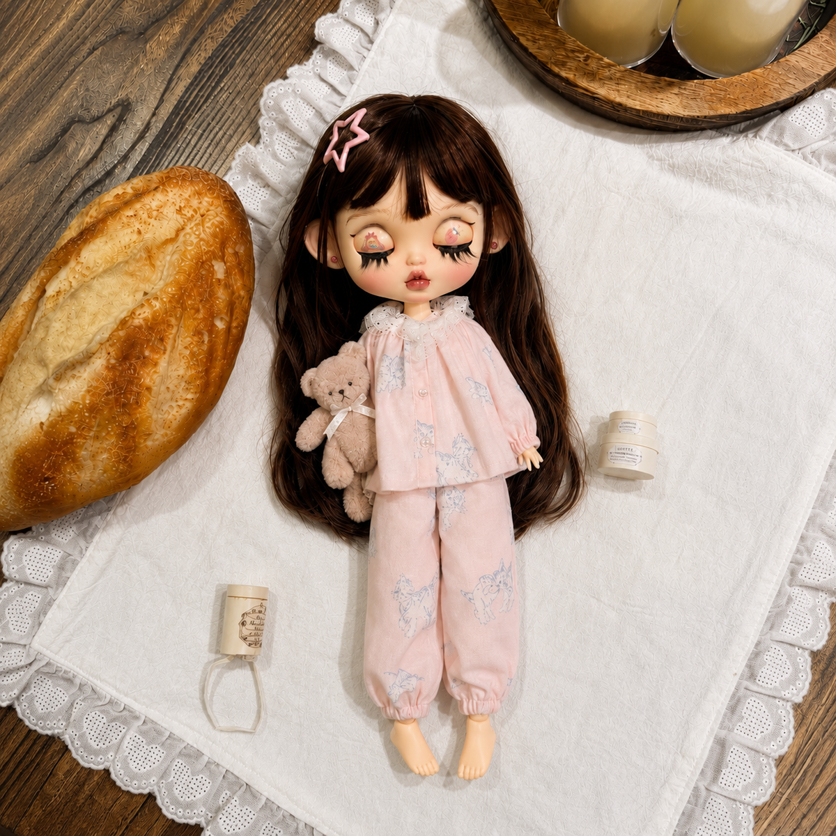 Customized Blythe Doll Full Set – Handmade Doll with Wig, Outfit & 19-Joint Body