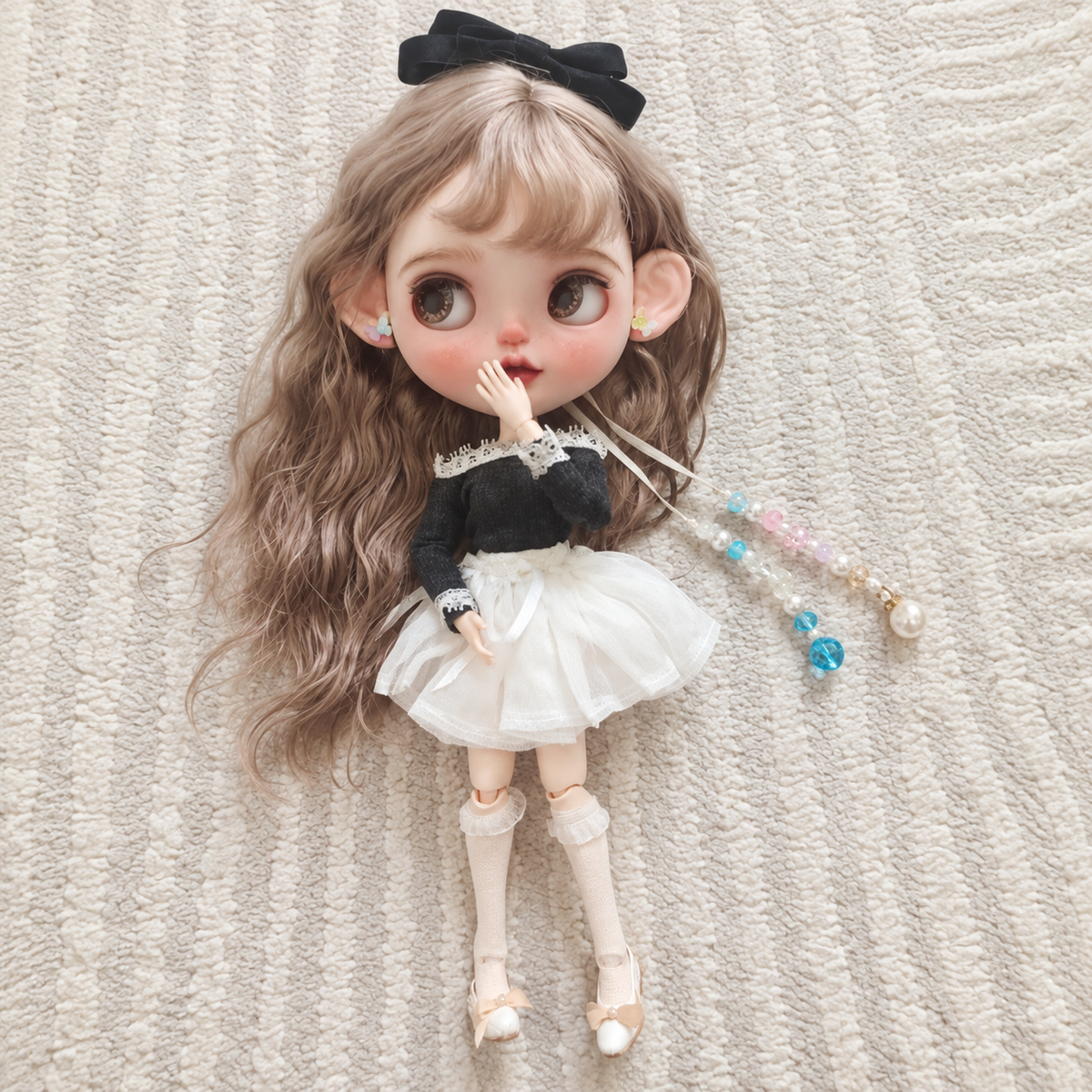 2pcs Strapless Doll Skirt Set for Blythe OB22 OB24 Azone - handmade by Umberloom Studio, view 2 of 2