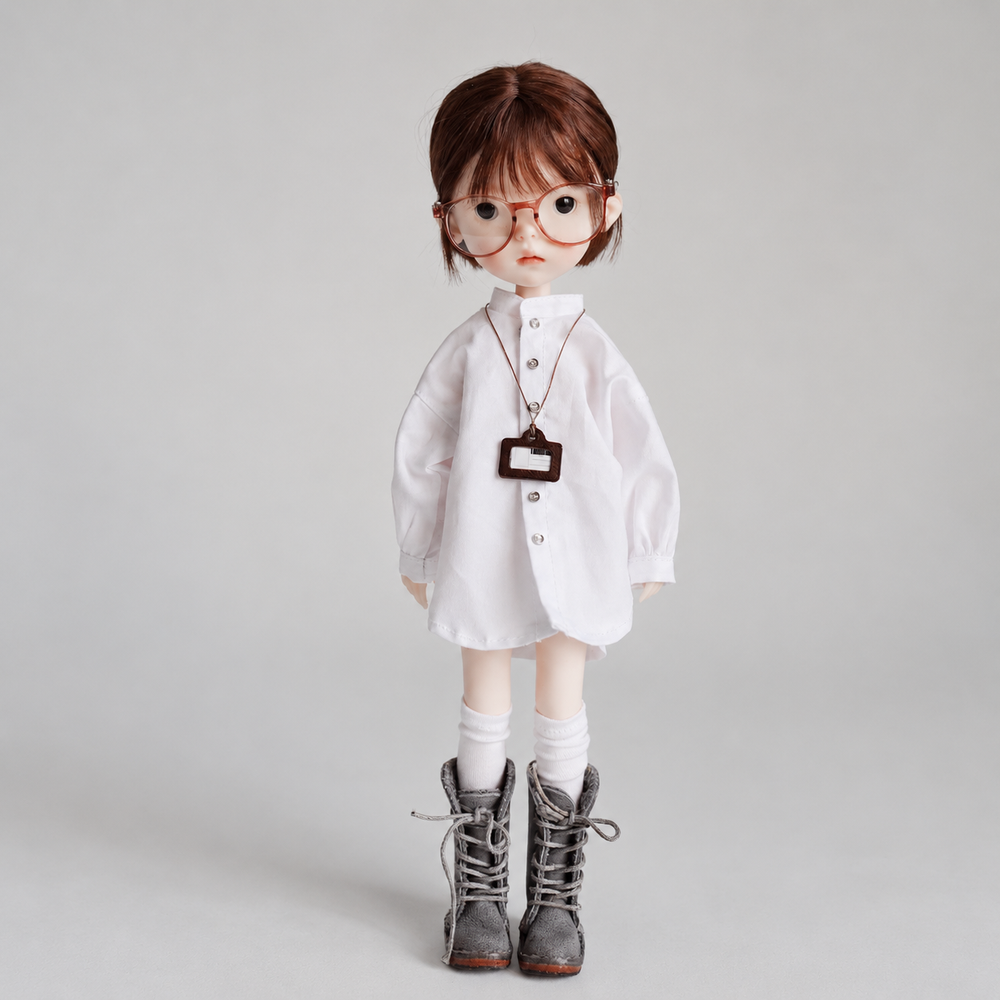 Oversized Doll Shirt for Blythe OB22 Azone OB24 - handmade by Umberloom Studio, main product photo