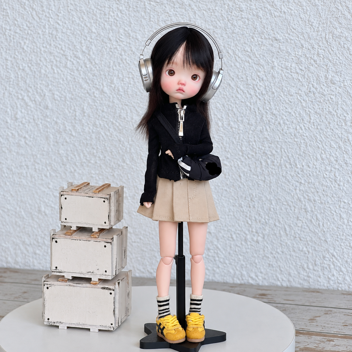 Y2K Zip Up Doll Top for Blythe OB22 OB24 Azone - handmade by Umberloom Studio, view 2 of 7