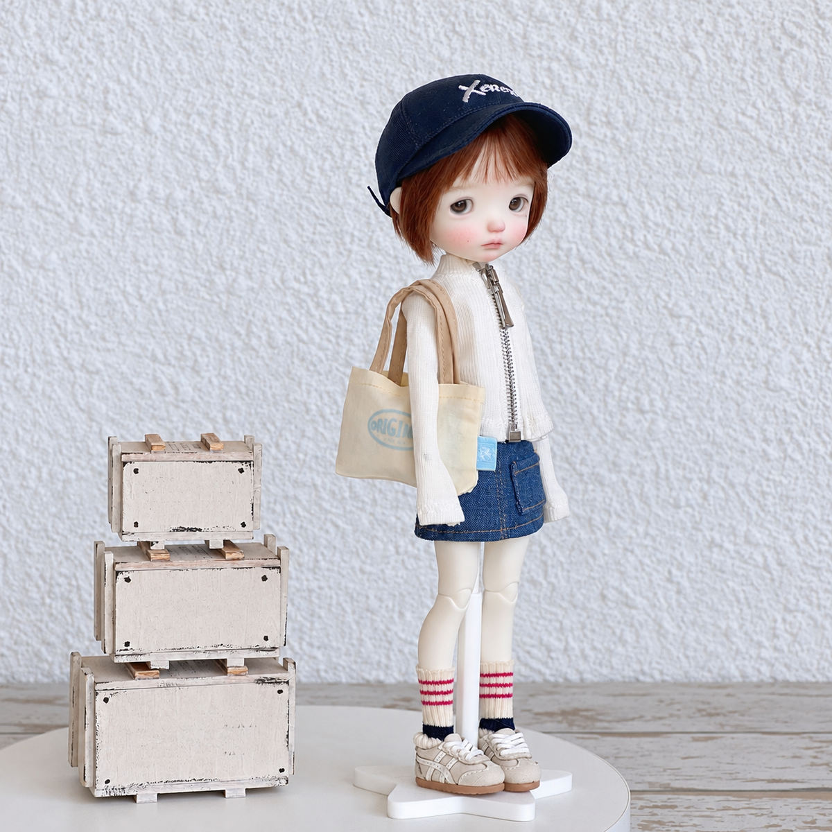 Y2K Zip Up Doll Top for Blythe OB22 OB24 Azone - handmade by Umberloom Studio, view 6 of 7
