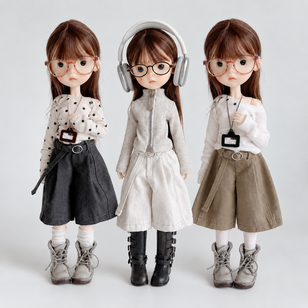 Doll Pants for Blythe OB22 OB24 Azone - handmade by Umberloom Studio, main product photo