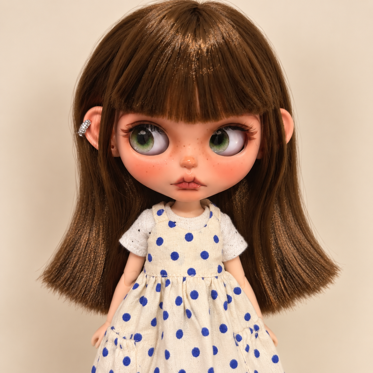 Customized Blythe Doll Full Set – Handmade Doll with Wig, Outfit & 19-Joint Body