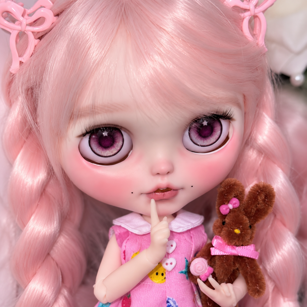 Customized Blythe Doll Full Set – Handmade Doll with Wig, Outfit & 19-Joint Body
