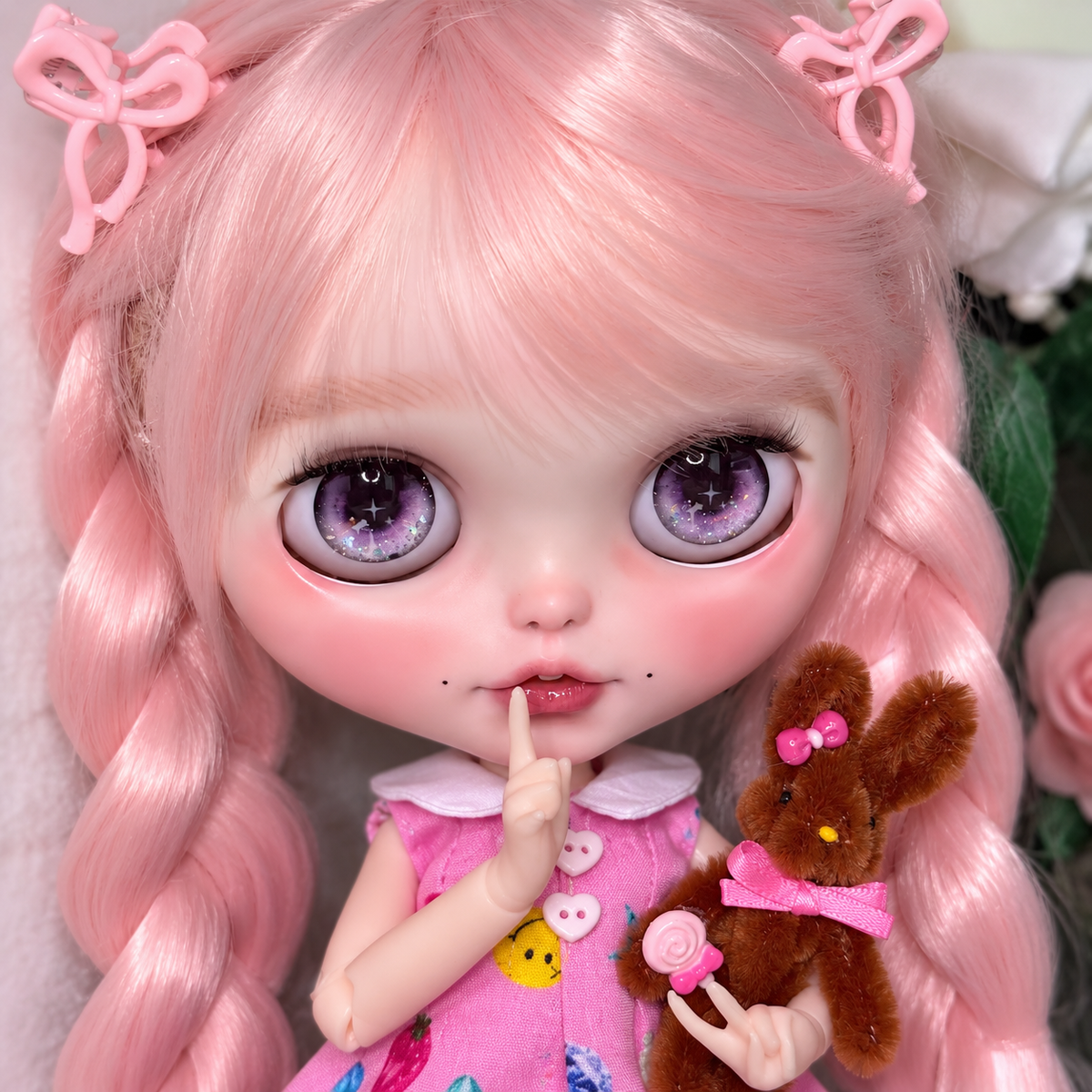 Customized Blythe Doll Full Set – Handmade Doll with Wig, Outfit & 19-Joint Body