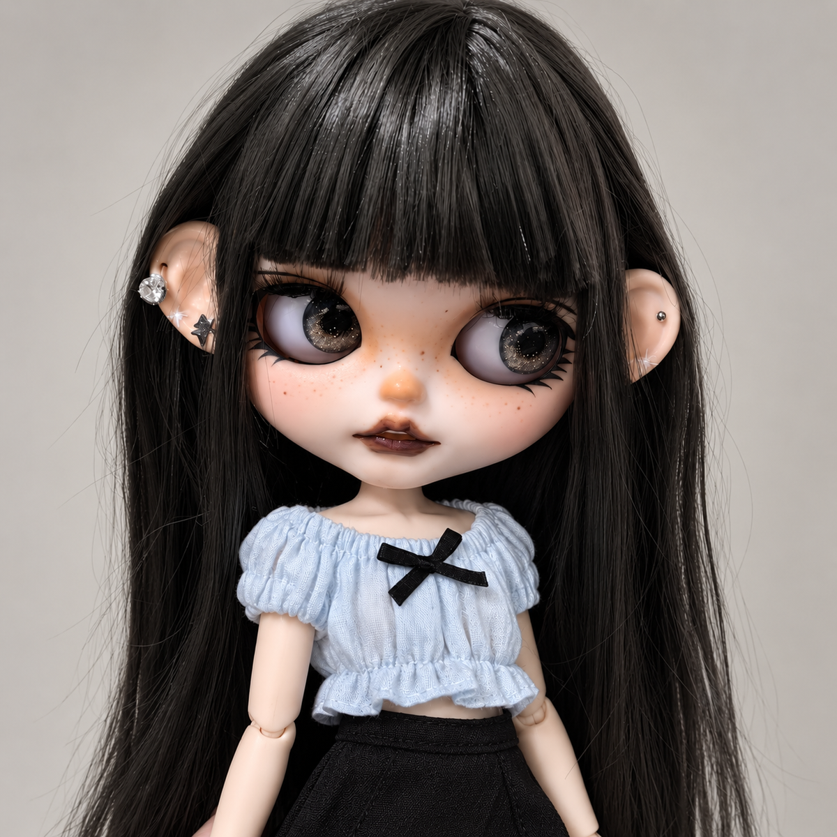 Customized Blythe Doll Full Set – Handmade Doll with Wig, Outfit & 19-Joint Body