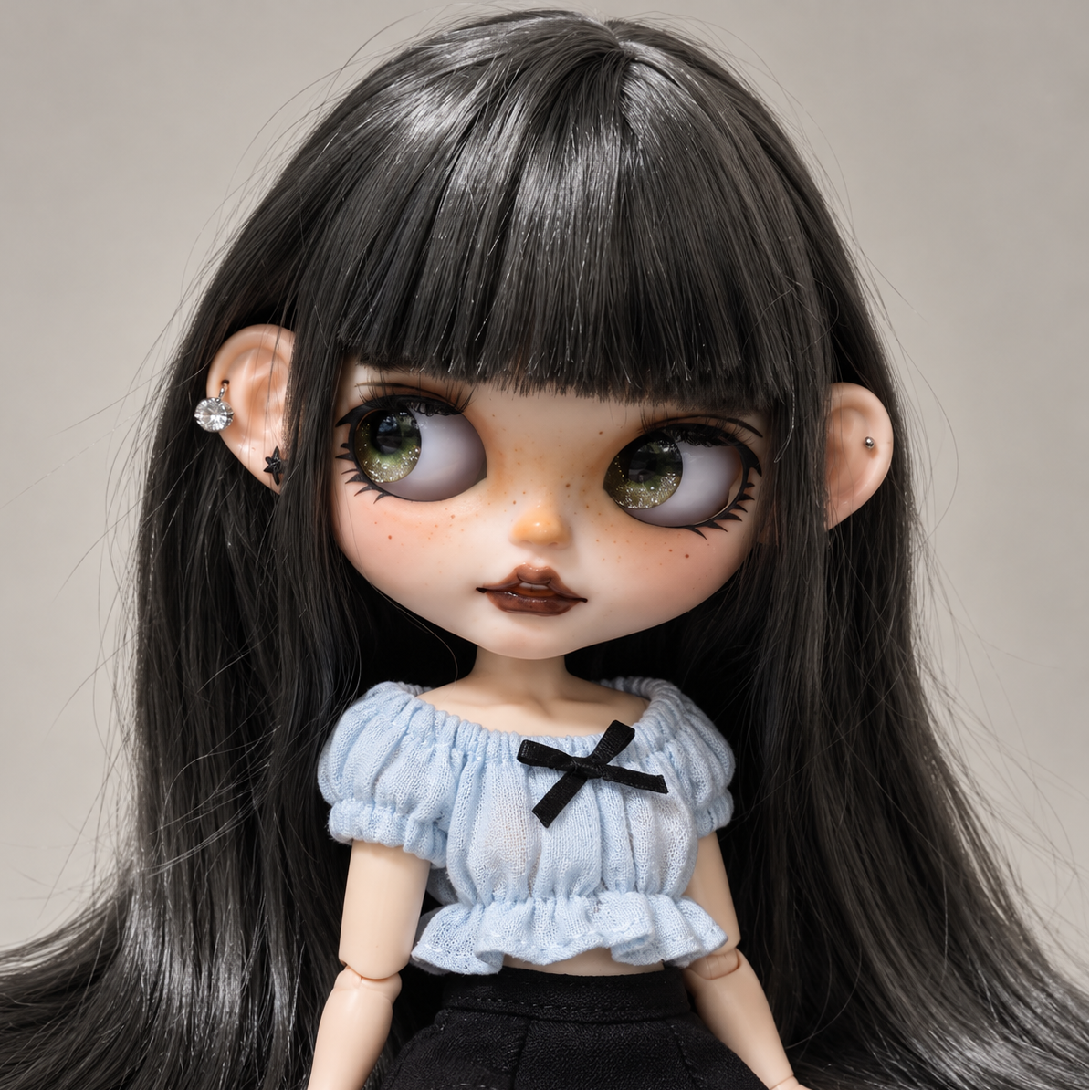 Customized Blythe Doll Full Set – Handmade Doll with Wig, Outfit & 19-Joint Body