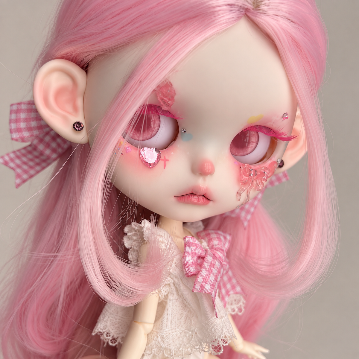 Customized Blythe Doll Full Set – Handmade Doll with Wig, Outfit & 19-Joint Body