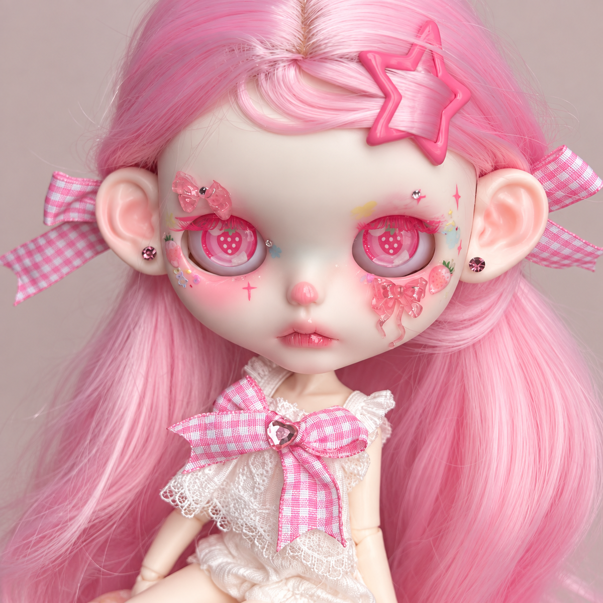 Customized Blythe Doll Full Set – Handmade Doll with Wig, Outfit & 19-Joint Body