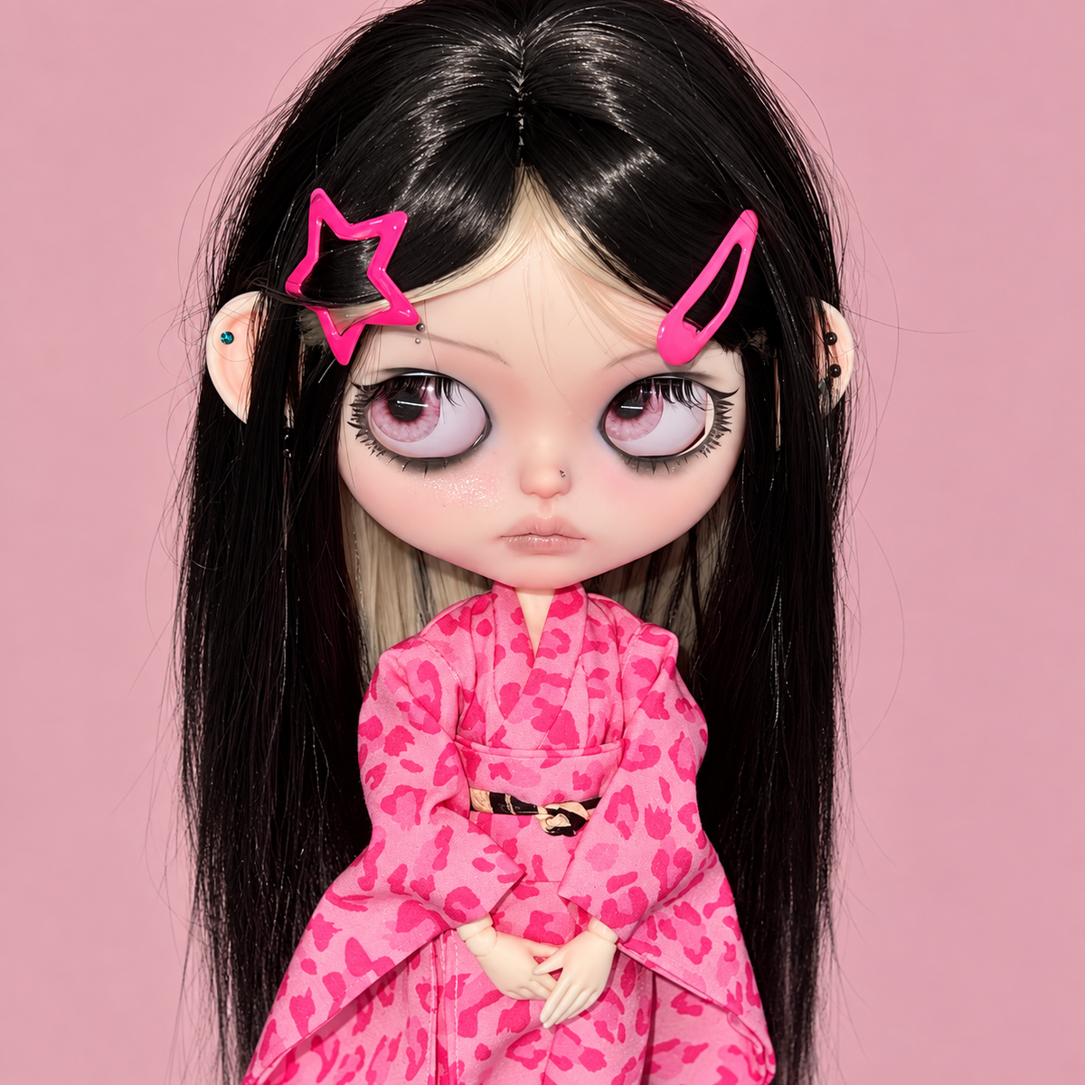 Customized Blythe Doll Full Set – Handmade Doll with Wig, Outfit & 19-Joint Body