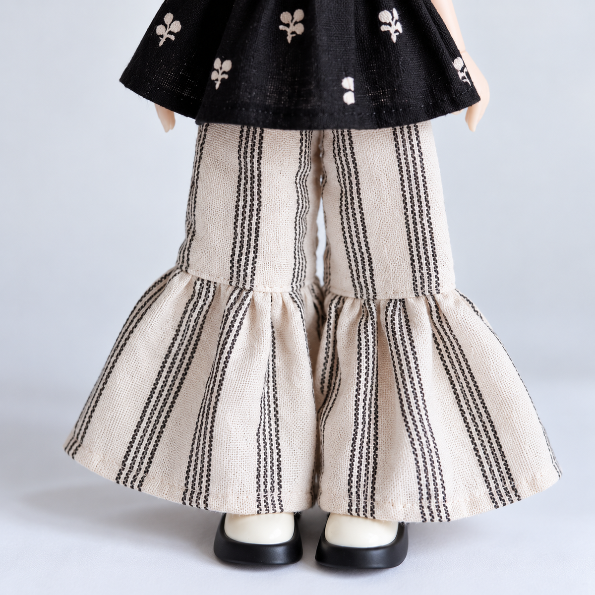 Cotton Linen Flared Pants for Azone OB22 Blythe Dolls