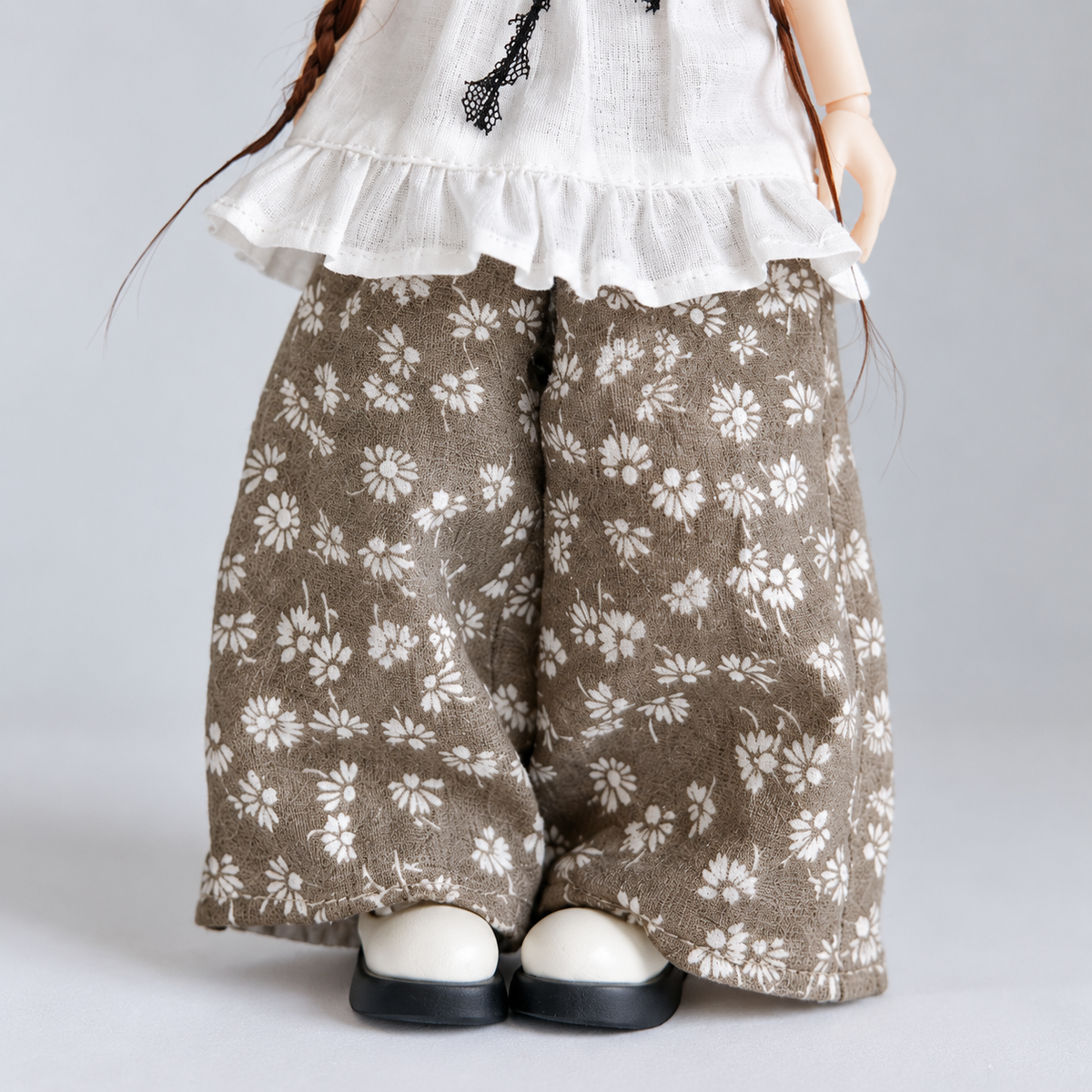 White Puff Sleeve Top & Pants Set for Blythe OB22 OB24 Dolls