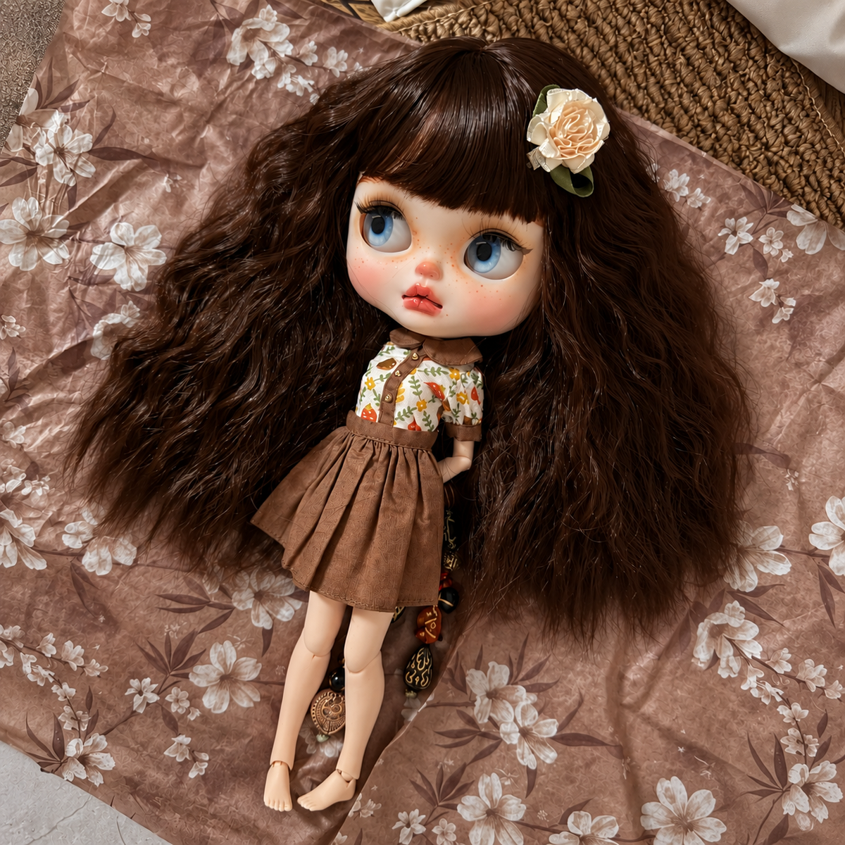 Customized Blythe Doll Full Set – Handmade Doll with Wig, Outfit &19-Joint Body