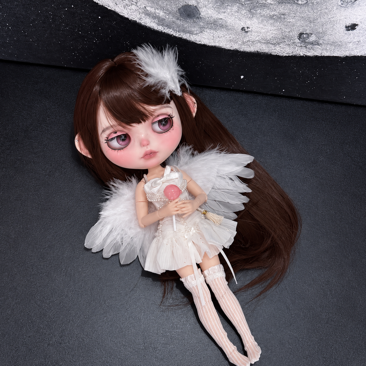 Customized Blythe Doll Full Set – Handmade Doll with Wig, Outfit & 19-Joint Body