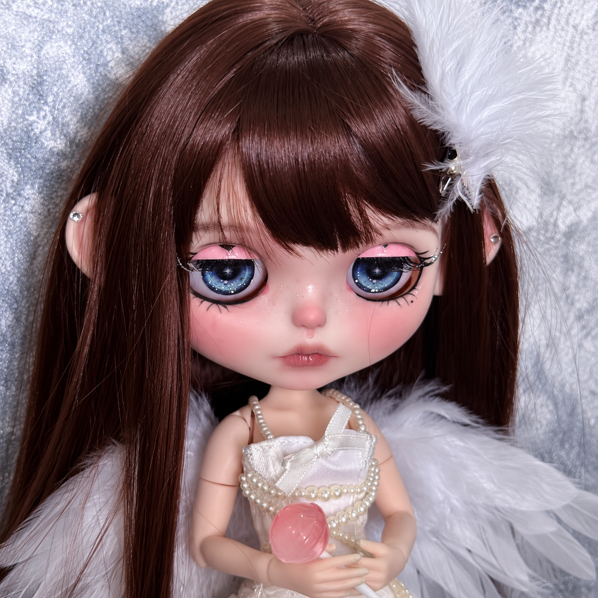 Customized Blythe Doll Full Set – Handmade Doll with Wig, Outfit & 19-Joint Body
