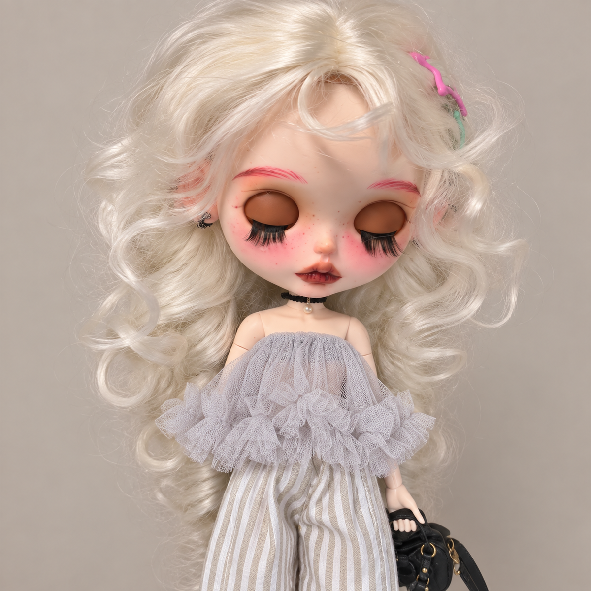 Customized Blythe Doll Full Set – Handmade Doll with Wig, Outfit & 19-Joint Body