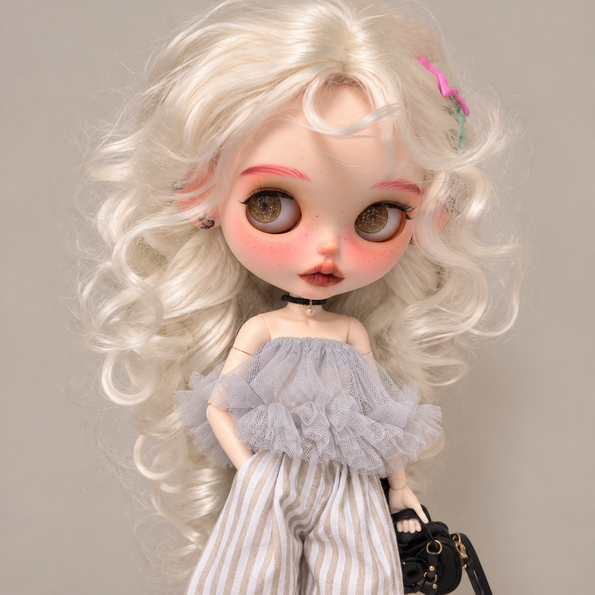Customized Blythe Doll Full Set – Handmade Doll with Wig, Outfit & 19-Joint Body