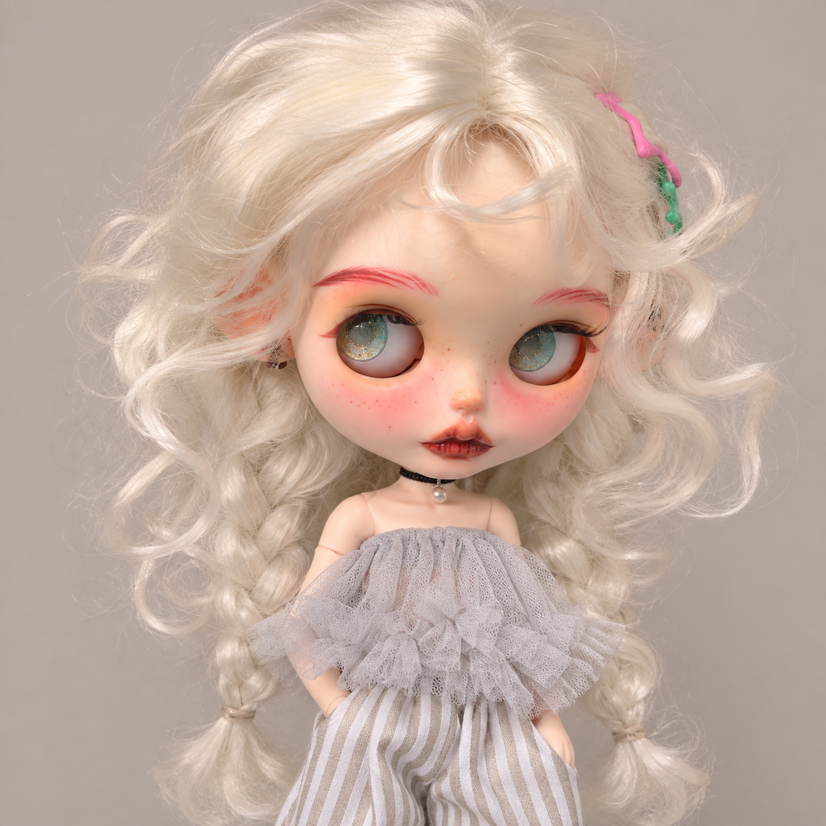 Customized Blythe Doll Full Set – Handmade Doll with Wig, Outfit & 19-Joint Body