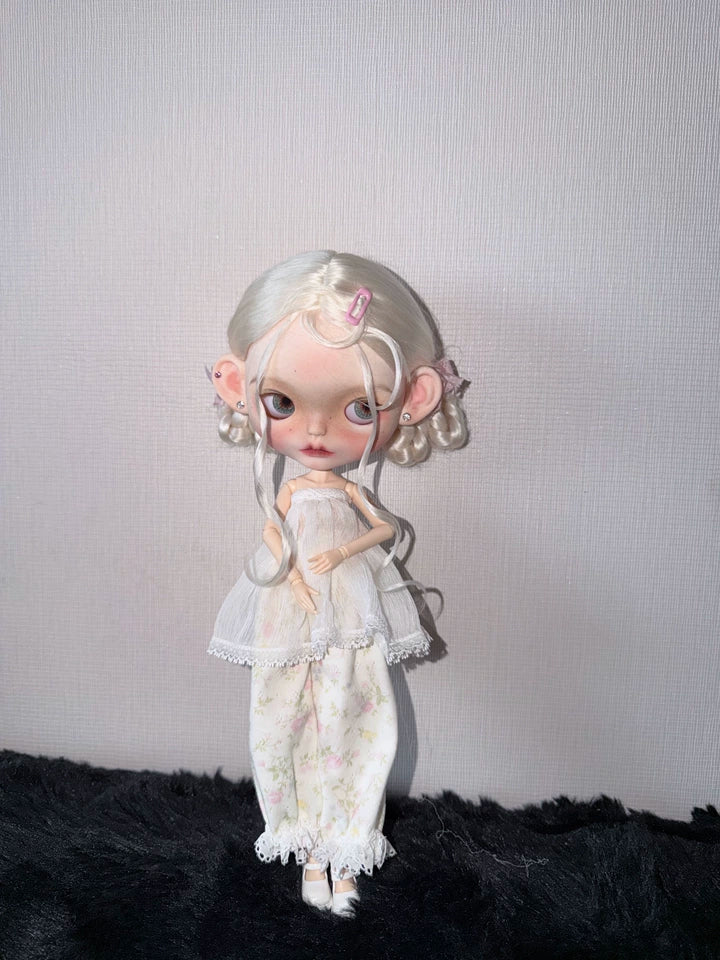 OB24 Blythe Clothes Only Monet Garden Ethereal Top Pants Set